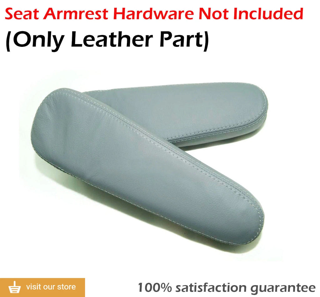 Front Seat Armrest Cover for Honda CR-V (2010–2014) - Gray Leather Synthetic