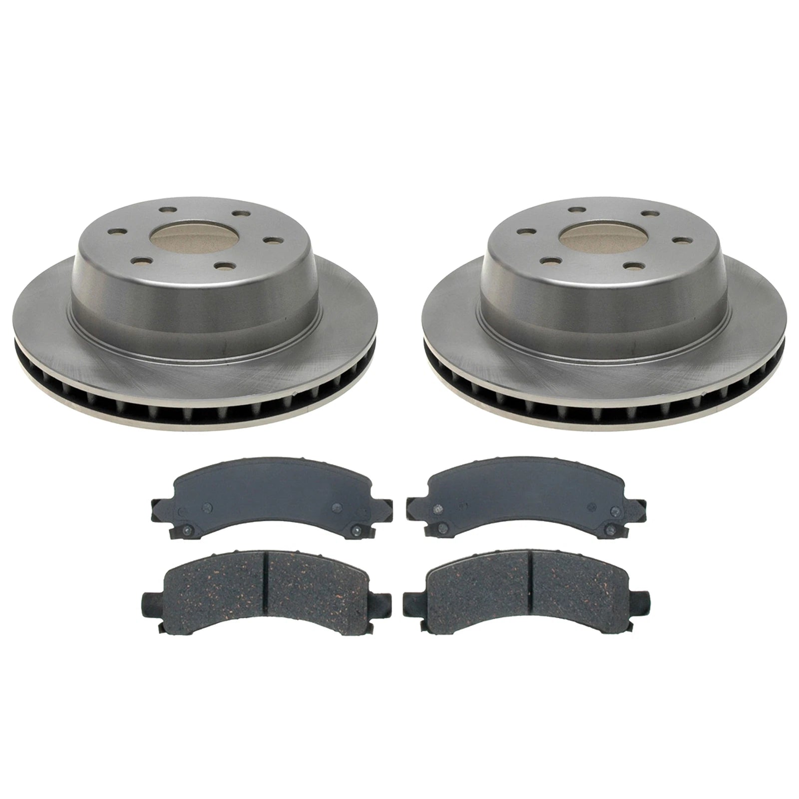 ACDelco Silver Rear Brake Kit 330mm Disc Rotors Pads for Escalade Tahoe (2002–2020)