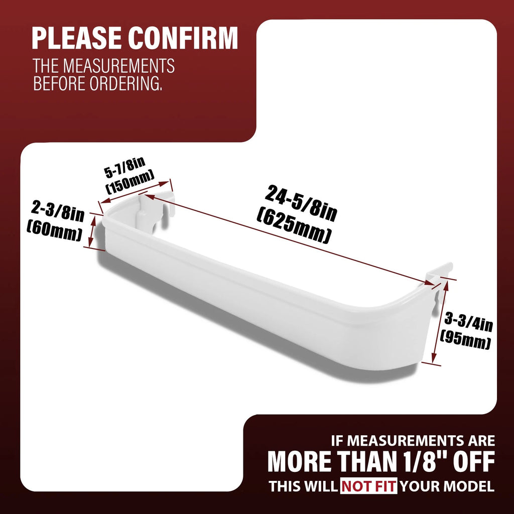 Door Bin Shelf for Frigidaire Kenmore Refrigerator (240338001)