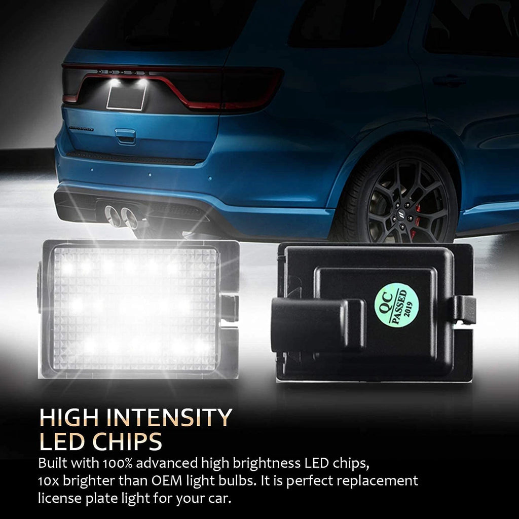 6000K White LED License Plate Light for Dodge Durango (2014–2021)