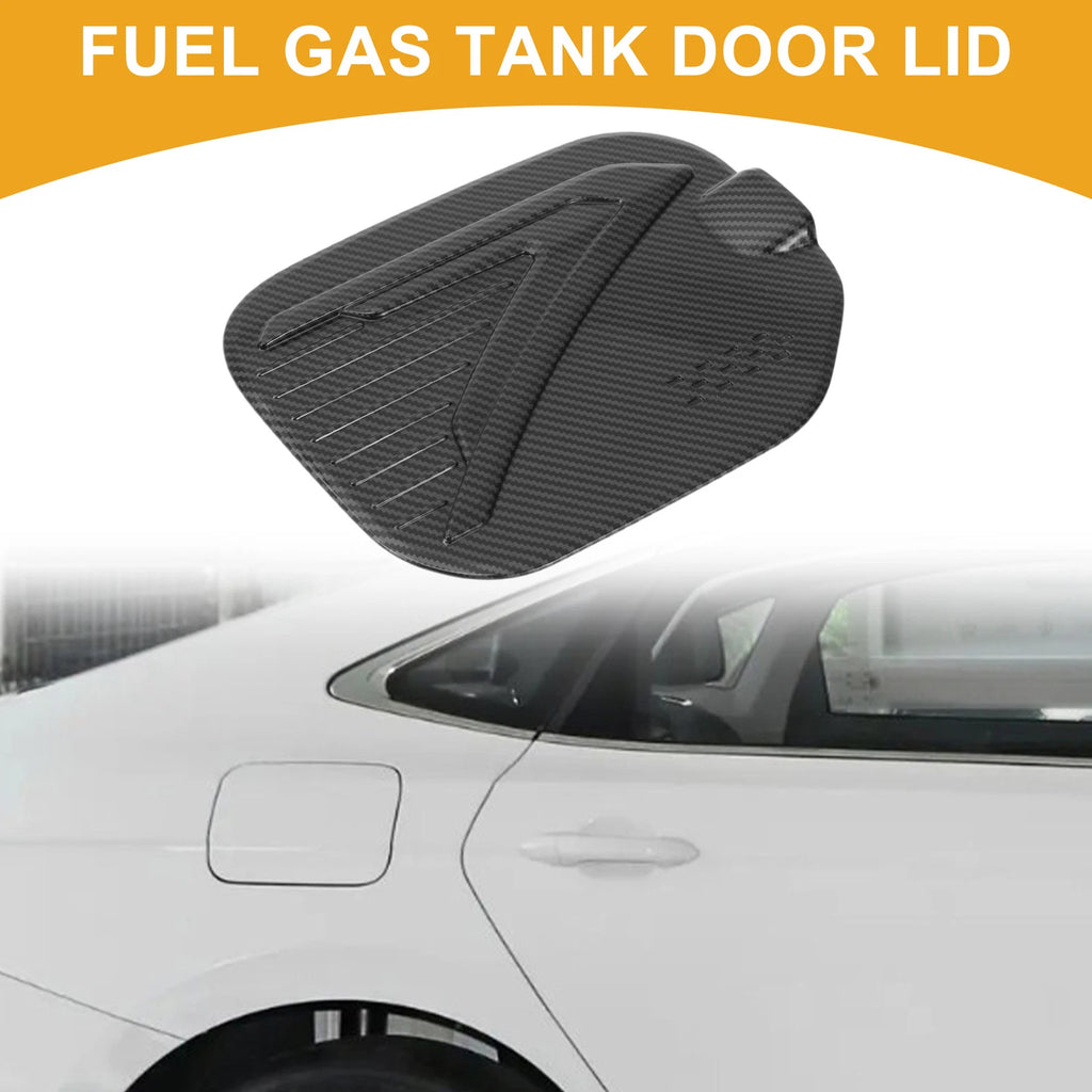 Fuel Tank Door Cap for Ford F-150 (2022–2025) Carbon Fiber Black