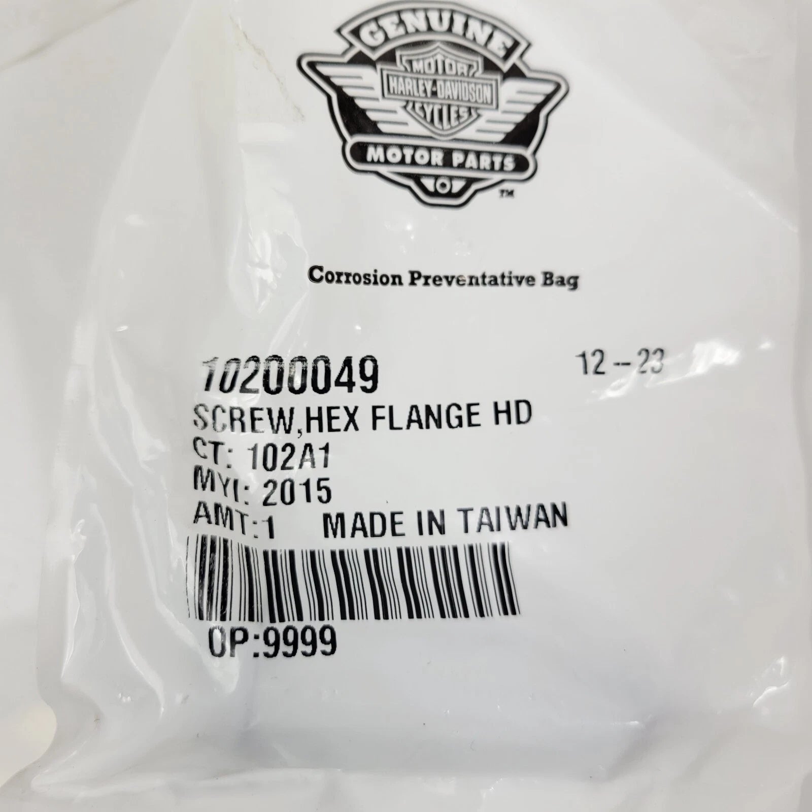 Screw Hex Flange for Harley-Davidson (HD 10200049)