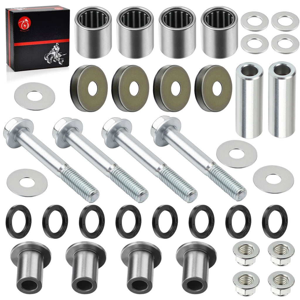 Upper Lower Front A-Arm Bushing Kit & Bolt for Suzuki Quadsport LTZ400 (2003–2014)