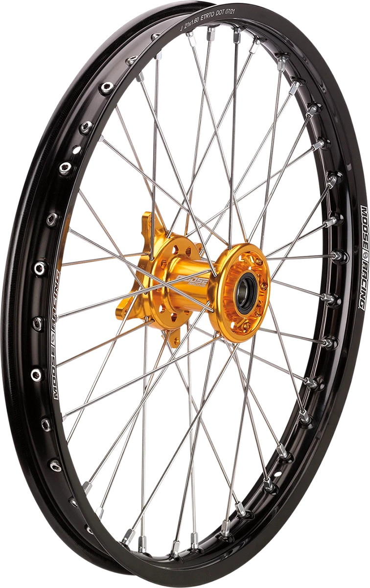 Complete Wheel Assembly for Moose Offroad SX-1 (Front) - Black/Gold