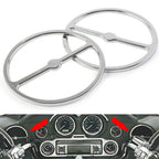 Speaker Trim Ring Cover Set for Harley Electra Glide, Tri Glide, Street Glide (2014–2023) Chrome