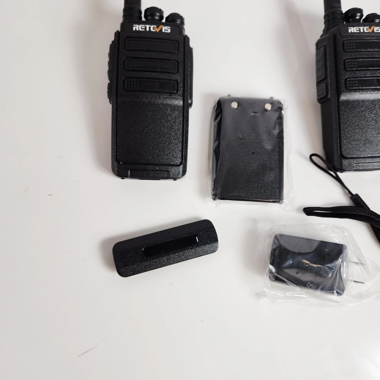 2 Retevis RT28 UHF 2-Way Radios for Walkie Talkie Rechargeable (16CH)