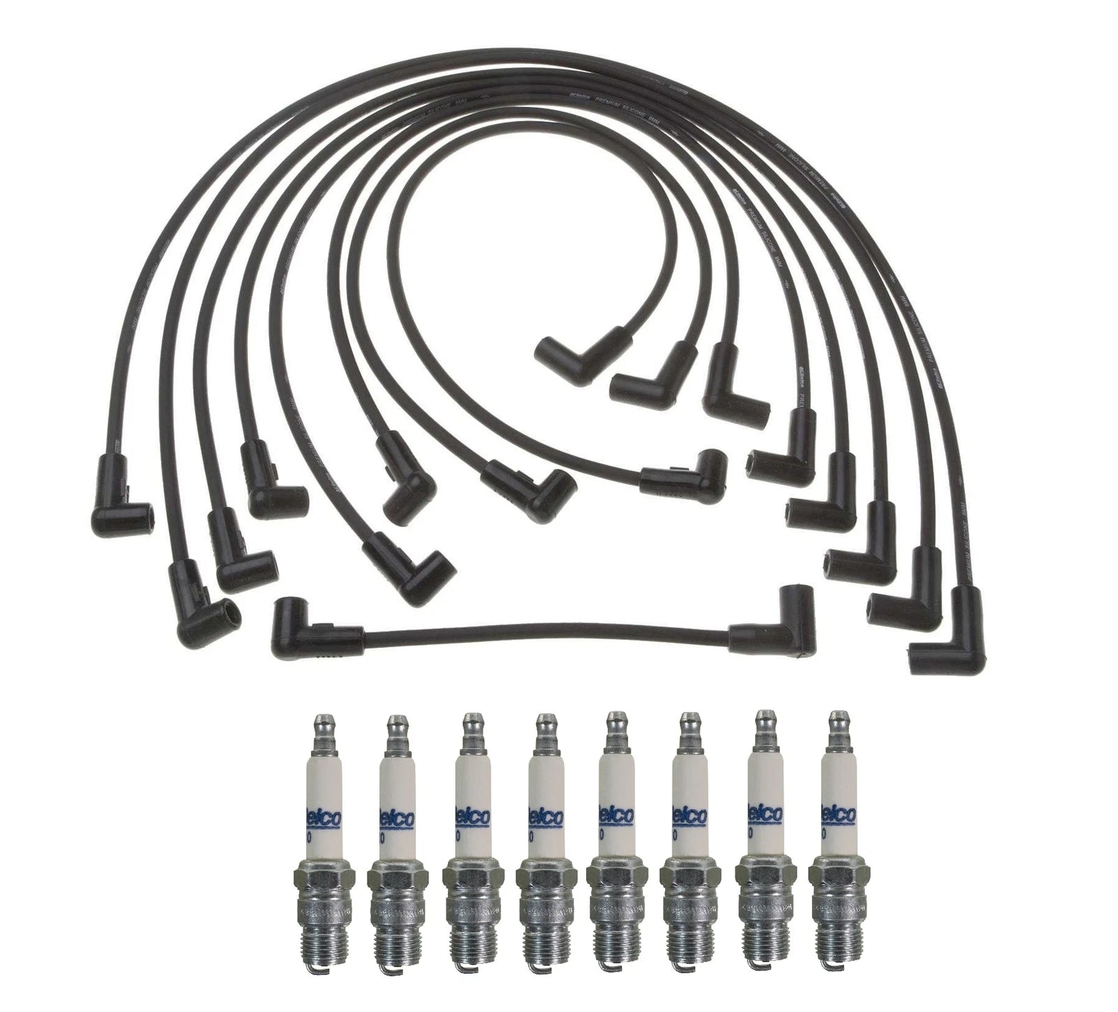 Pro Ignition Wire Set & 8 ACDelco Spark Plugs for Chevy 5.7 V8 (1996–2002)