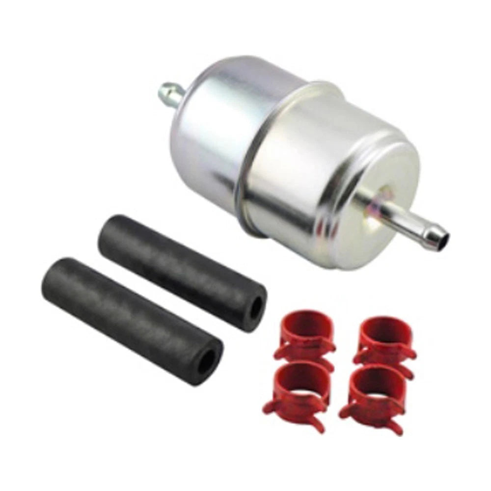 Fuel Filter with Clamps and Hoses for Universal Products (Replaces 47411638)