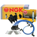 NGK Ignition Coil Wires & 6 G-Power Platinum Spark Plugs for Ford Mercury V6