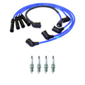 NGK 7mm Wire Set 4 Platinum Spark Plug Kit for Ford Probe (1989–1992)