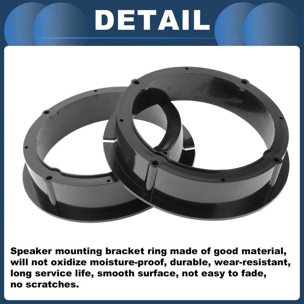 2X Speaker Spacer Ring Adaptor for Volkswagen 6.5" 