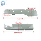 2 Pair Rocker Panels for Dodge Ram 1500 2500 3500 Crew Cab (2009–2018)