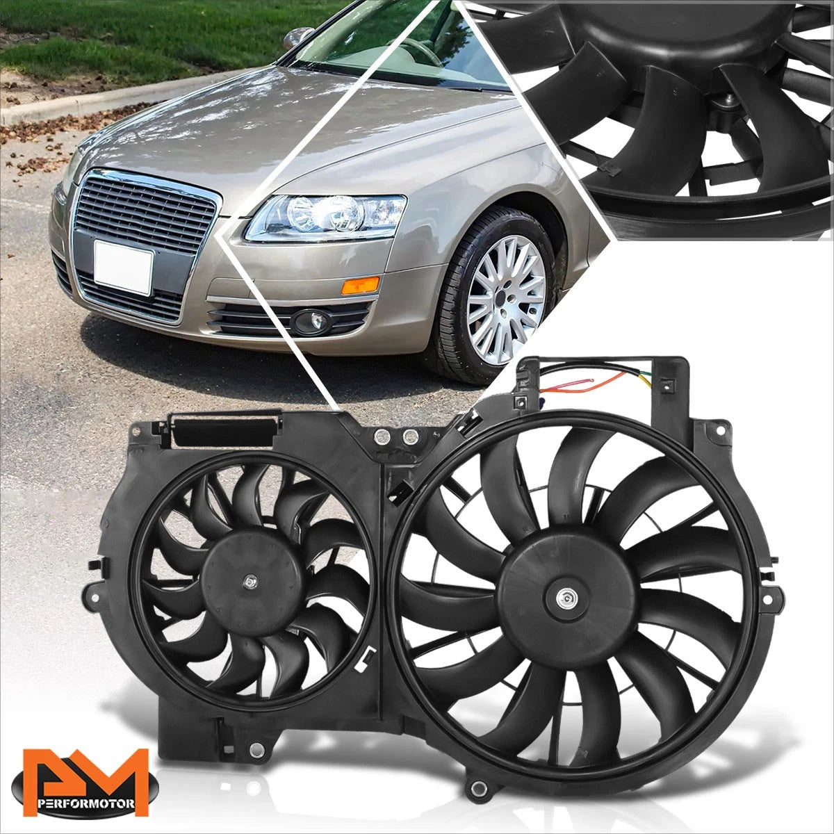 Electric Radiator Cooling Fan Assembly for Audi A6 (2006–2011)
