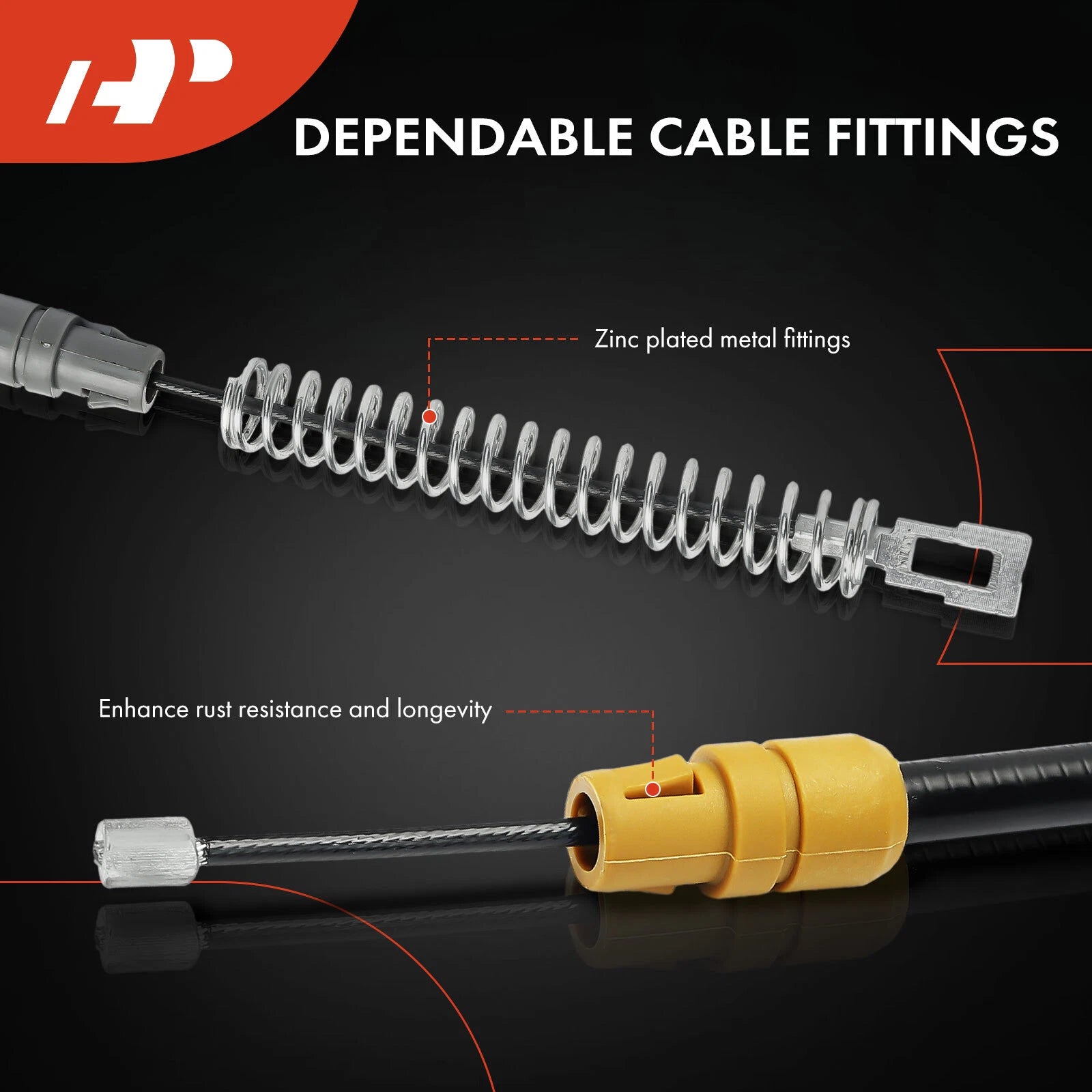 Rear Right Parking Brake Cable for Chevrolet Silverado 3500 GMC Sierra