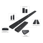5" Black Running Boards for Mercedes-Benz Metris Cargo Van (2016-2023)