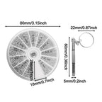 Screw and Nut Kit for Watches, Sunglasses, Mobile Devices (600 Pieces)
