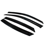 Wavy Mugen Black Window Visor Rain Guard for Honda Civic Sedan (2016–2021)
