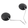 Black Round Mirror Set for Honda Express Spree Gyro Elite 50 (NA NC NQ NX SE TG50)