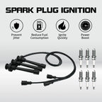 6X Spark Plug + 3X Wire Set for Mitsubishi Montero (2003–2006) V6 3.8L