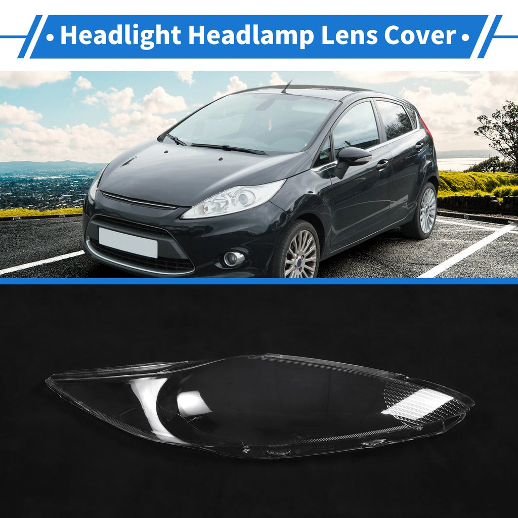 Headlight Lens Cover for Ford Fiesta (2009–2012) PC Clear