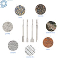 Set of 4 SDS Plus Chisel Bits for Universal Use