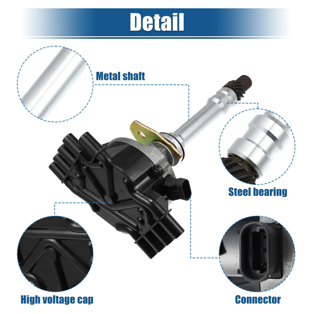 Ignition Distributor 93441558 for Cadillac Chevrolet GMC SUV Van V8 (1990–1995)