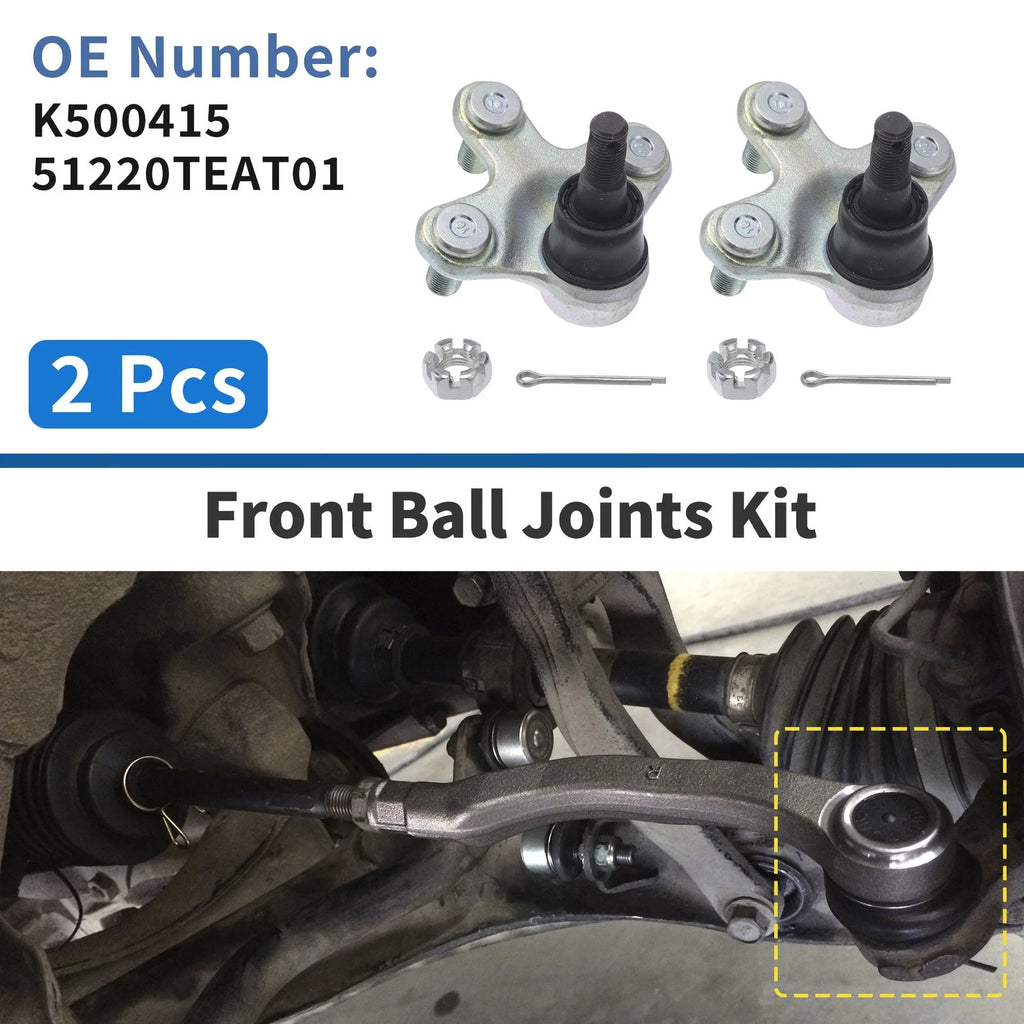 2X Front Lower Ball Joints for Honda Civic (2017–2021) No.K500415/51220TEAT01
