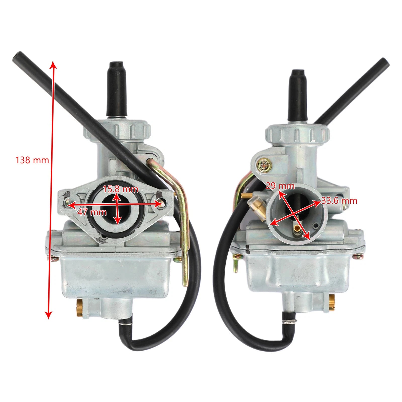PZ16 Carburetor Hand Choke for 50cc 70cc 90cc 110cc ATV Dirt Bike Go Kart