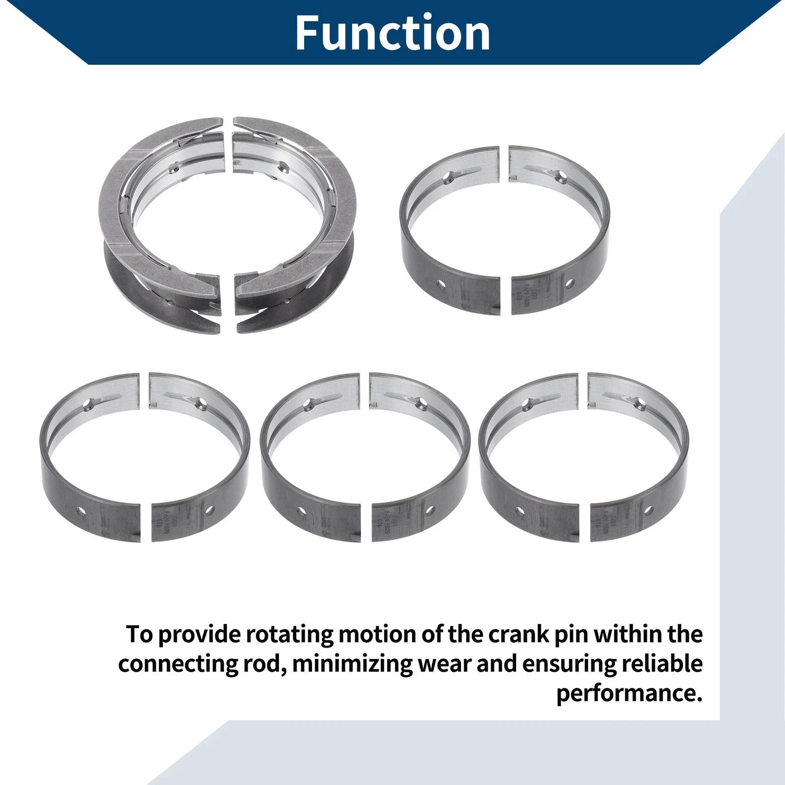 Main Bearing Set No. 12209AA650 for Subaru Forester (2012–2018)