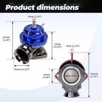 Turbo Blow Off Valve + 2.5" Flange Pipe Kit for Universal (All Models)