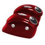 Red Saddlebags Electronic Latch Audio Lid for Indian Roadmaster (2015–2023)