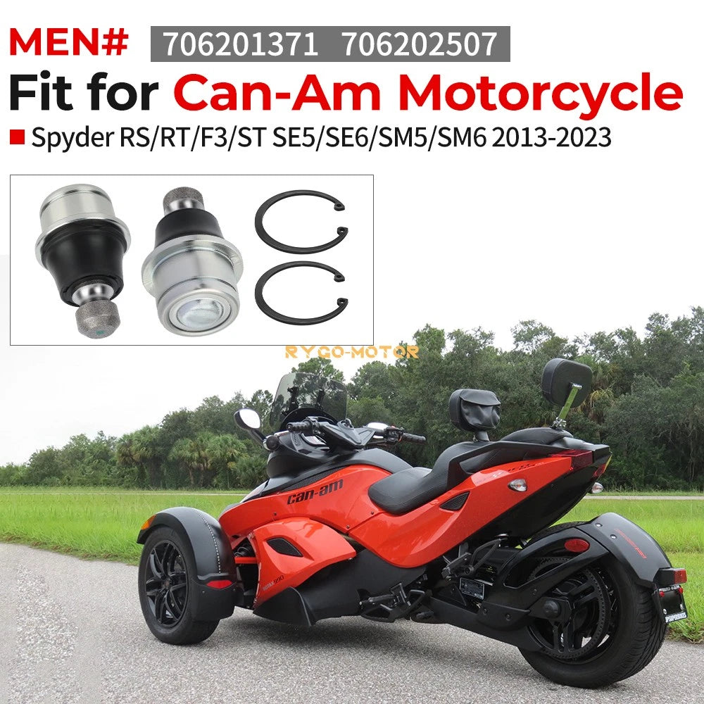 2 Front Suspension Upper Ball Joints for Can-Am Spyder RT S SE6 SM6 (2013–2023)