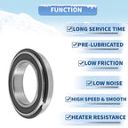 Deep Groove Ball Bearings 6908NR2RS   40x62x12mm