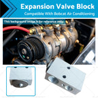 Expansion Valve Block for Bobcat A/C (6675534, 7193538)