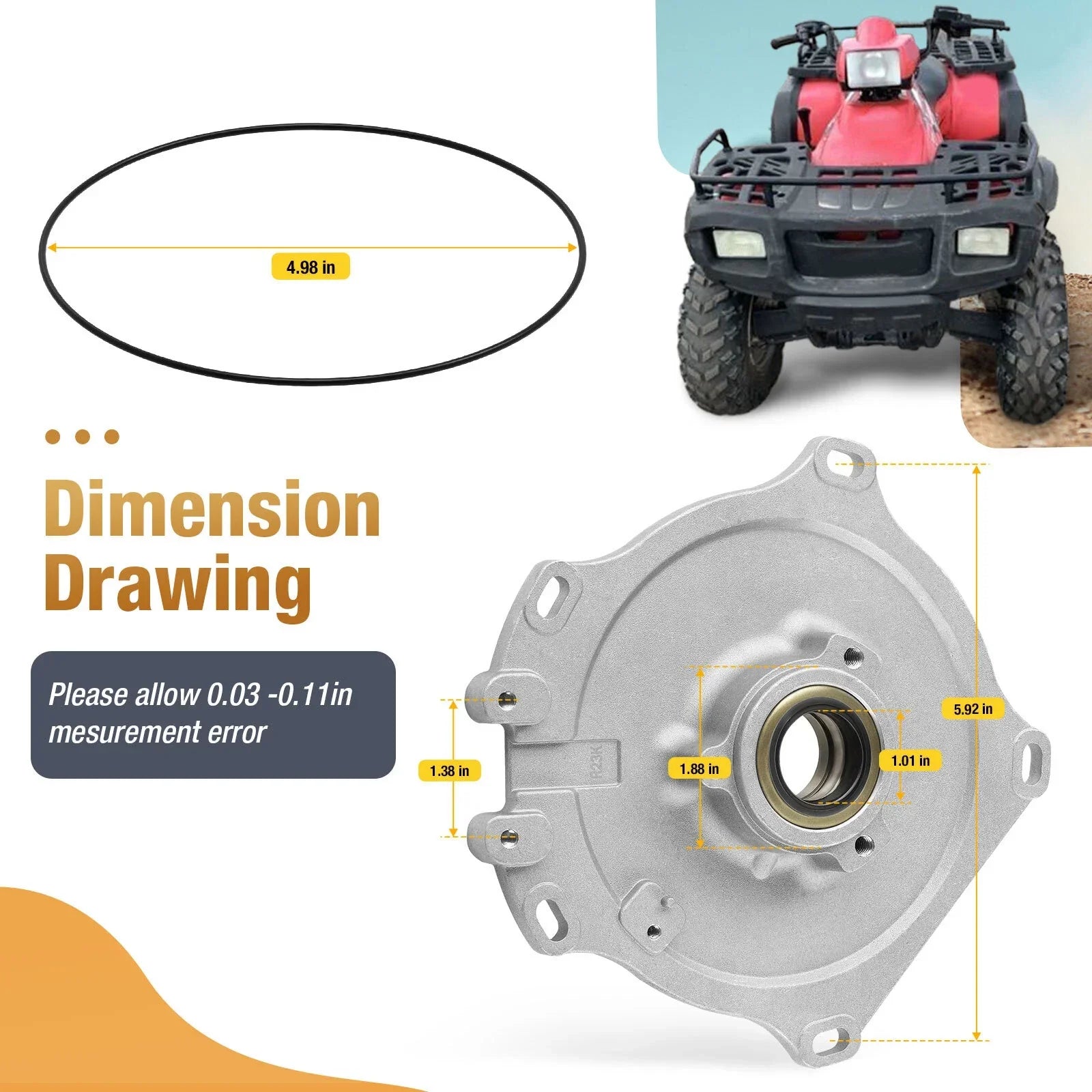 Stator Plate Kit for Polaris Sportsman 400 450 500 Scrambler Ranger Hawkeye (1999–2014)