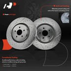 Set of 6 Drilled Rotors & Brake Pads for Ford Edge Lincoln Nautilus