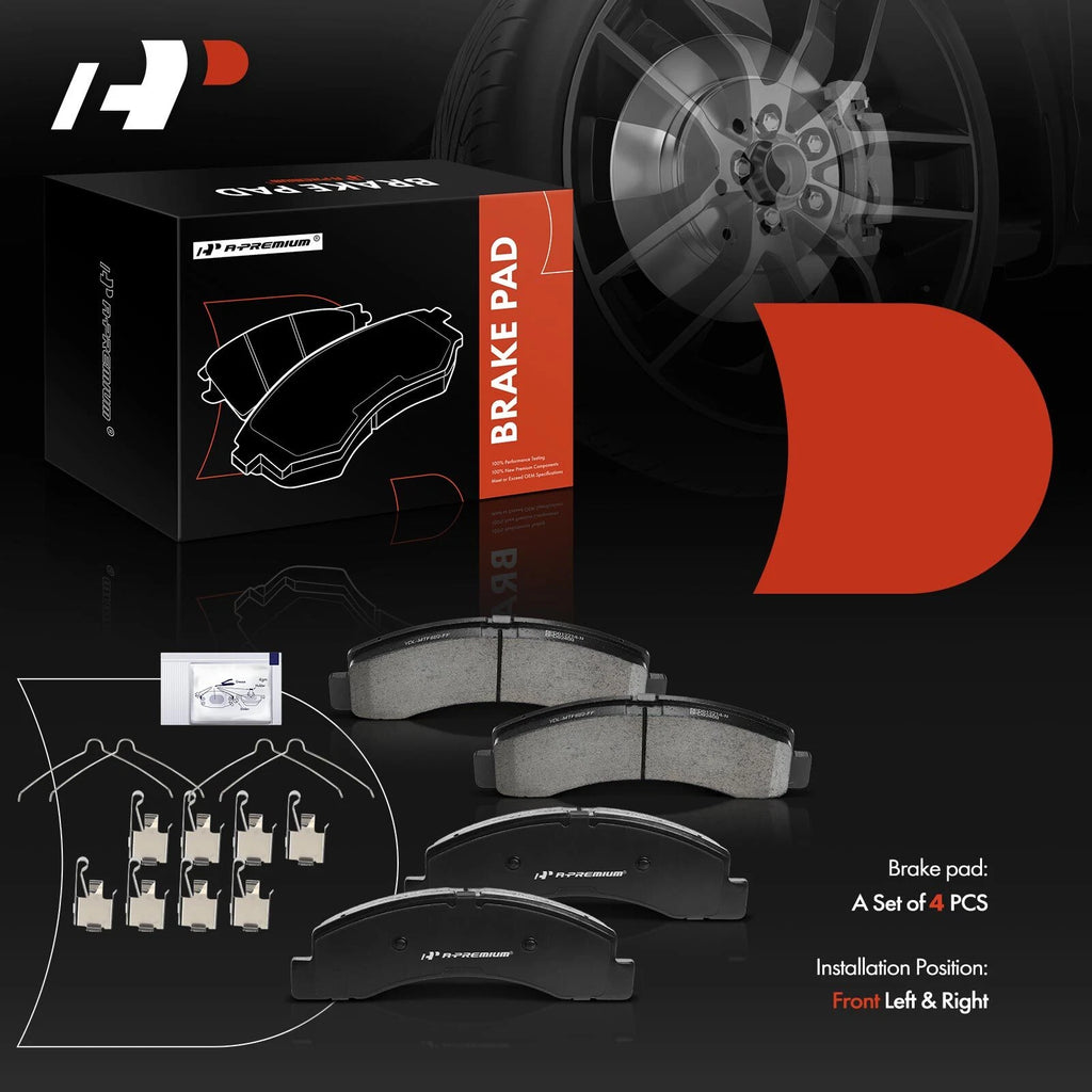 Front Disc Brake Rotors & Ceramic Pads for Ford F-250 Super Duty (2003–2004)