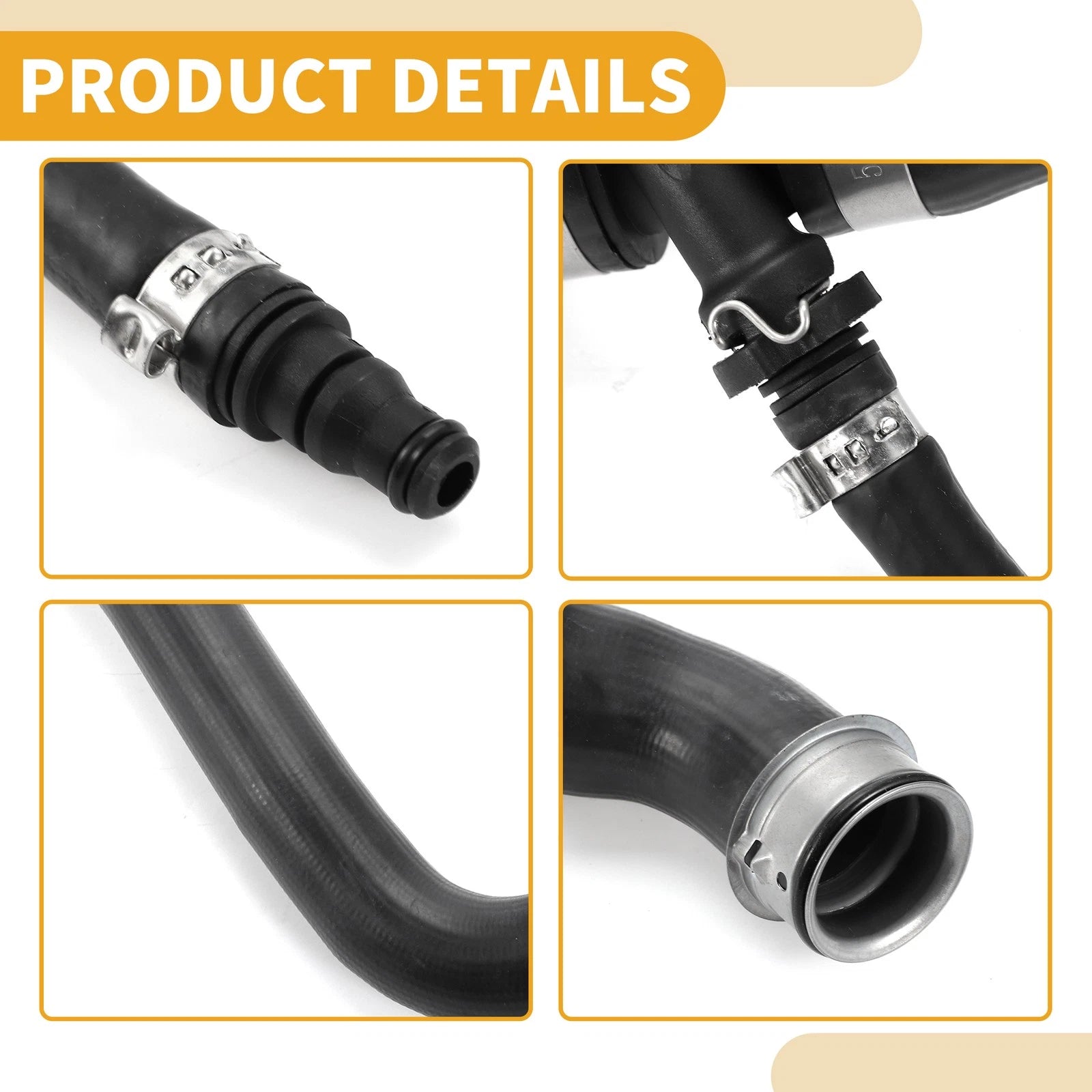 Radiator Hose for Mercedes-Benz C300 (2008–2012) No.A2045010382 Rubber