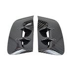 Pair Carbon Look Add-On Side Fender Vent Duct Trims for KIA Stinger (2018–2023)