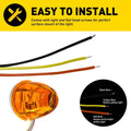 2X LED Side Marker Turn Signal Lamp for Truck Trailer EPY