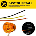 2X LED Side Marker Turn Signal Lamp for Truck Trailer EPY