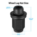 24Pc Black Lug Nut Set for Jaguar S-Type F-Type XJ XF XK (2000–2020) C2C35294010