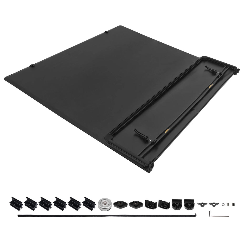 4-Fold Tonneau Cover for Toyota Tundra CrewMax (2007–2021) 5.5ft Aluminum