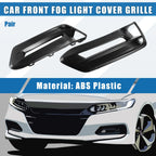 2X Fog Light Grille Cover for Honda Accord (2018–2020) Black