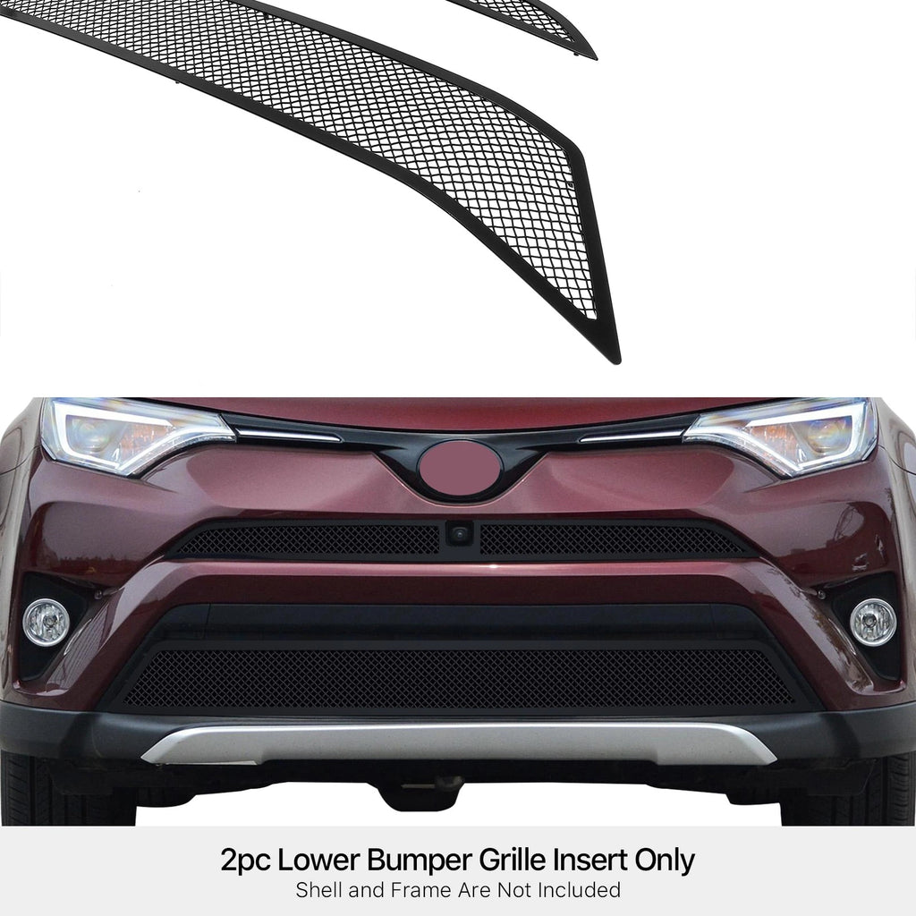Stainless Steel Black Mesh Grille Insert for Toyota RAV4 (2016-2018)
