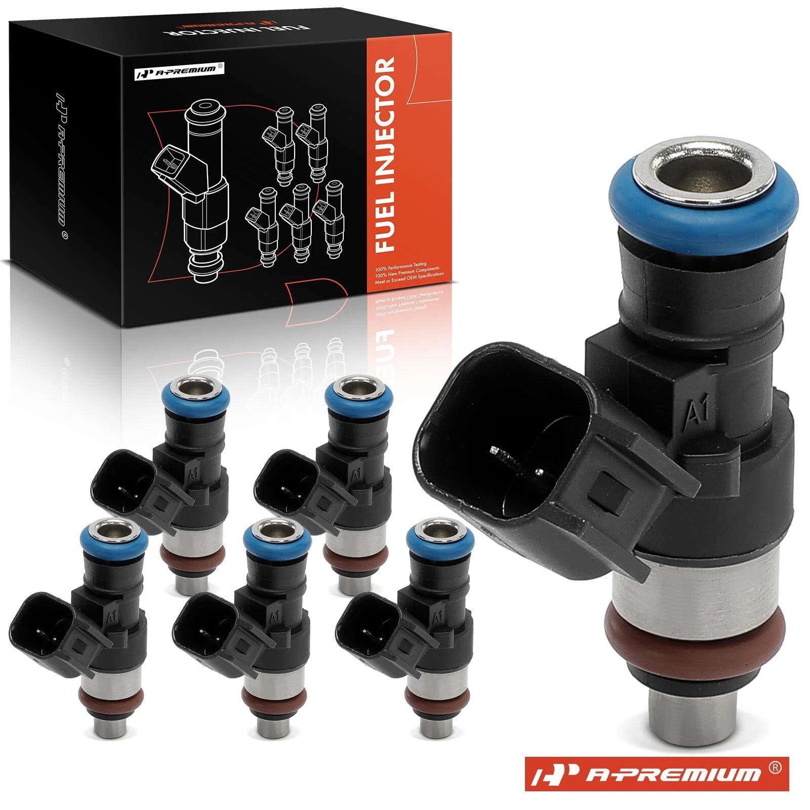 Set of 6 Fuel Injectors for Ford F150 (2017–2020) Expedition (2018–2021) Lincoln Navigator