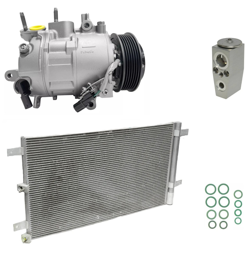 AC Compressor with Condenser Replacement for Ford F-150 2.7L Turbo (2022–2022)
