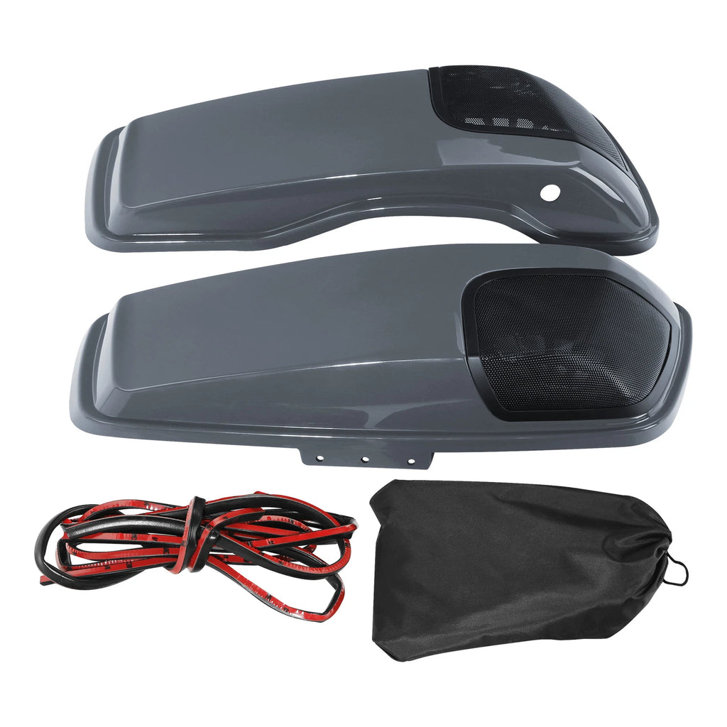 Hard Saddlebags Lids with Speaker Cutout for Harley Touring (2014–2024)