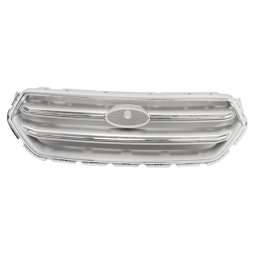 Front Hood Upper Horizontal Grille Grill Chrome for Ford Escape (2017–2019)