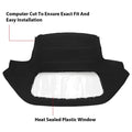 Soft Top for Alfa Romeo Spider (1971–1994) Black Vinyl with Plastic Window